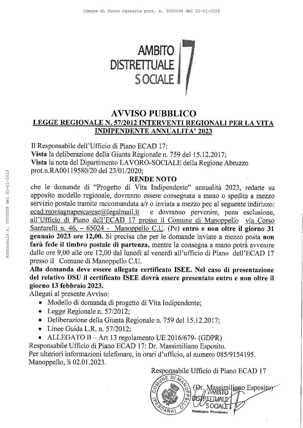 PROGETTO DI VITA INDIPENDENTE